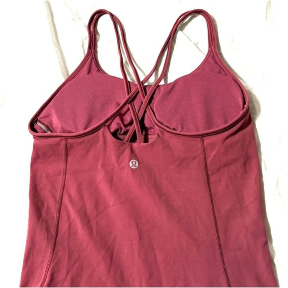 Lululemon Free To Be Tank 4 & Align Crop Leggings 2 Yoga Set Misty Merlot - Picture 14 of 15